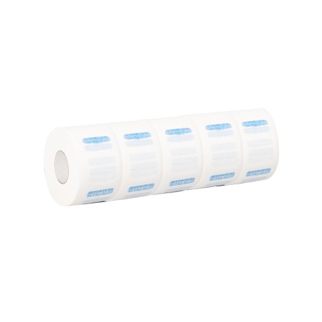 Papieren barbierskraag 5 stuks wit