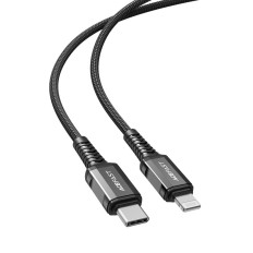 Cable MFI cable to iPhone USB-C - Lightning 30W 3A 1.2m black
