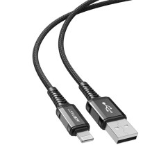 Kabel MFI-kabel til iPhone USB - Lightning 2.4A 1.2m svart