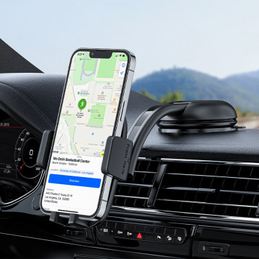 Punho de carro para cockpit e verificador de ventilação preto