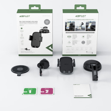 Manija de coche para carguela y verificador de ventilación negro