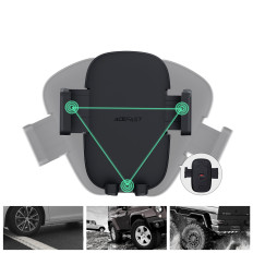 Punho de carro para cockpit e verificador de ventilação preto