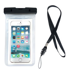 Waterproof pouch for phone 6.7 '' with a transparent leash