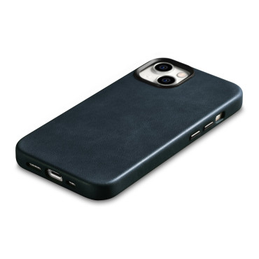 Nahka iPhone 14 Magneettinen pussi Magsafe Oil Wax Premium nahkakotelo laivasto