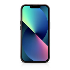 Leder iPhone 14 plus Magnetasche mit Magssafe Öl Wachs Premium Ledertasche dunkelbraun