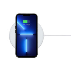 Kožený iPhone 14 Pro Max Magnetic s magsafe olej vosk prémiové kožené pouzdro černé