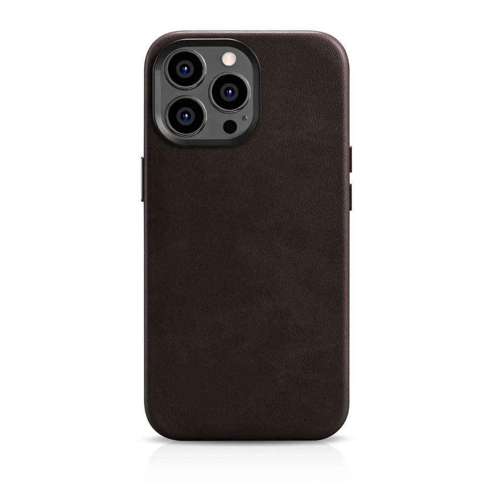 Läderfodral iPhone 14 Pro Magnetic Magnetic med Magsafe Oil Wax Premium Leather Case Bronze