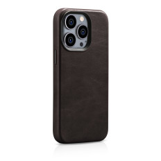 Läderfodral iPhone 14 Pro Magnetic Magnetic med Magsafe Oil Wax Premium Leather Case Bronze