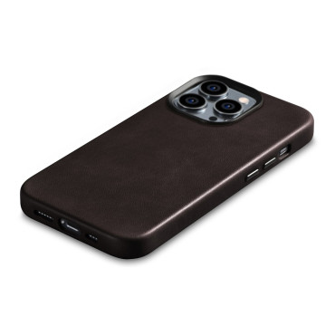 Läderfodral iPhone 14 Pro Magnetic Magnetic med Magsafe Oil Wax Premium Leather Case Bronze
