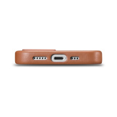 Natural leather case for iPhone 14 Magsafe Case Leather Brown Cover
