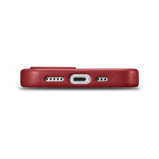 Naravna usnjena torbica za iPhone 14 Magsafe Case usnje Burgundska prevleka
