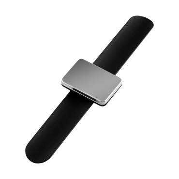 Bracelet magnétique noir pour boutons de manchette