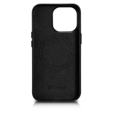 Etui laget av naturlig lærveske til iPhone 14 Pro Magsafe Case Leather Black
