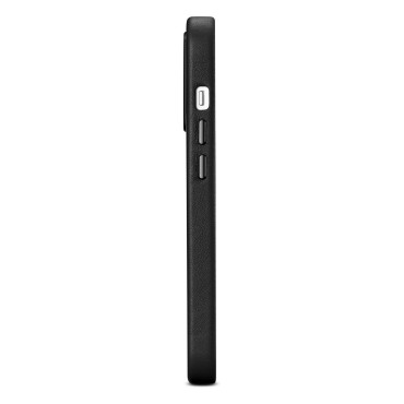 Prípad z prírodného koženého puzdra pre iPhone 14 Pro Magsafe Case Kožená čierna