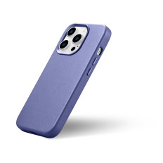 Case made of natural leather case for iPhone 14 Pro MagSafe Case Leather light purple