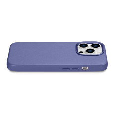 Case made of natural leather case for iPhone 14 Pro MagSafe Case Leather light purple