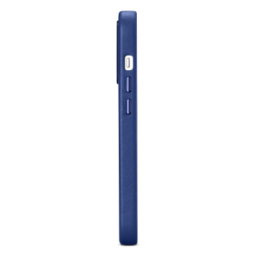 Primer iz naravnega usnja, za iPhone 14 Pro Magsafe Case usnje svetlo modra