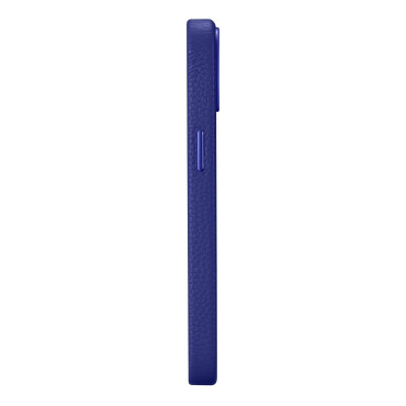 Koža iPhone 14 magnetska vrećica s magsafe lichi premium kožnom mornaricom