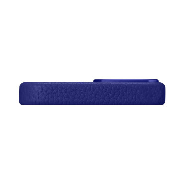 Kožené puzdro iPhone 14 Pro Magnetic s Magsafe Litchi Premium Kožené Case Navy Blue