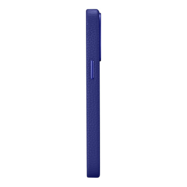 Custodia in pelle IPhone 14 Pro Magnetico con Magsafe Litchi Premium Pelle Case Blue Navy