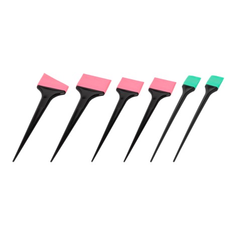 Set di pennelli in silicone per l'applicazione di tinte — insieme mostrato