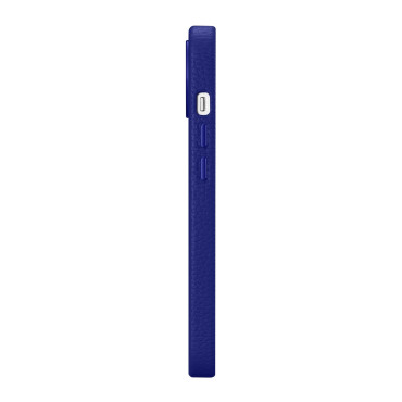 Nahka iPhone 14 Plus Magneettinen tapaus Magsafe Litchi Premium nahkakotelo Navy