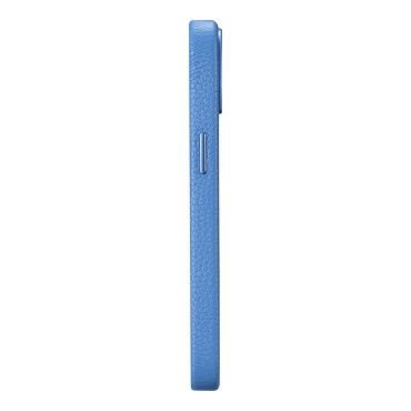 Caso de couro iPhone 14 Plus magnético com Magsafe Lichi Premium Chair Case Blue