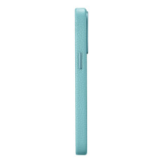 Läder iPhone 14 Pro Magnetic Magnetisk med Magsafe Litchi Premium Läderfodral Grön