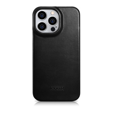 Kožené iPhone 14 Pre Case s Magsafe CE Olejové vosk Premium Kožená koža