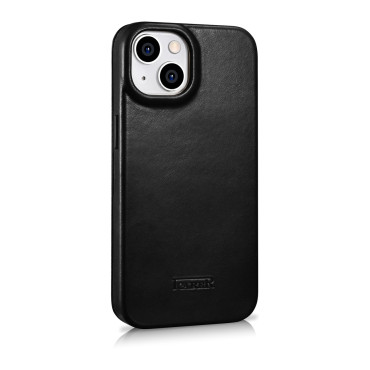 Läderfodral iPhone 14 Plus med Magsafe CE Olja Wax Premium Leather Läder Flip