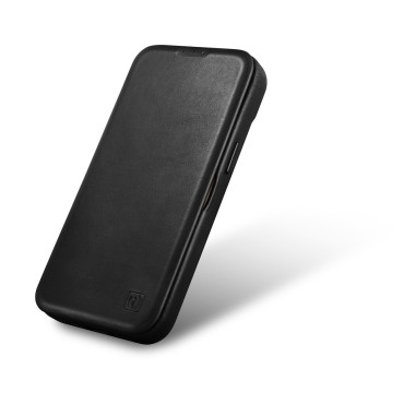 Läderfodral iPhone 14 Plus med Magsafe CE Olja Wax Premium Leather Läder Flip