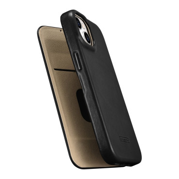 Läderfodral iPhone 14 Plus med Magsafe CE Olja Wax Premium Leather Läder Flip