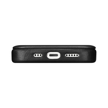 Läderfodral iPhone 14 Plus med Magsafe CE Olja Wax Premium Leather Läder Flip