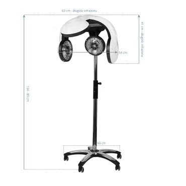 Gabbiano Infrazon Standing 938 branco — vista frontal