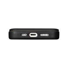 Usnje iPhone 14 z magnetnimi zavihki Magsafe CE Premium usnje črno