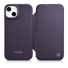 Leren case iPhone 14 met Magsafe CE Premium lederen lederen violet
