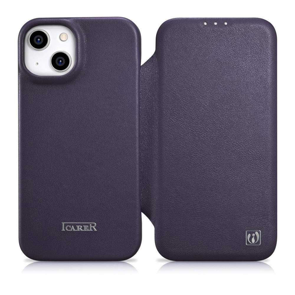 Leather case iPhone 14 with Magsafe CE Premium Leather Leather Violet