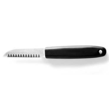 Dekoratives Messer mit einem gezahnten Edelstahlblatt - Hendi 856062