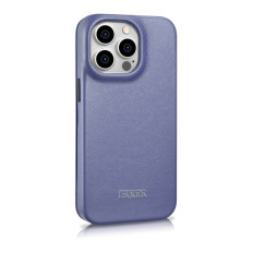 Skórzane etui iPhone 14 Pro z klapką magnetyczne MagSafe CE Premium Leather jasno fioletowy