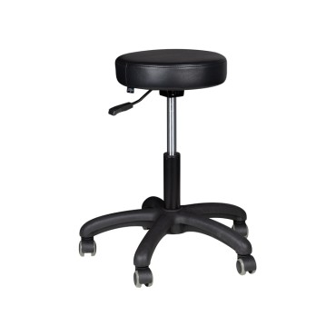 Taburete cosmético AM-303-2 negro — vista frontal
