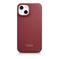 Kožna kućica iPhone 14 plus s magnetskim zalozima magsafe CE premium kožnu burgundy