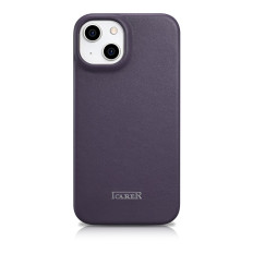 Ādas iPhone 14 Plus Case ar MagSafe CE Premium ādas ādas violetā