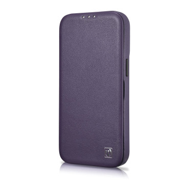 Leather iPhone 14 Plus Case met Magsafe CE Premium Lederen Lederen Violet