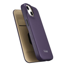Leather iPhone 14 plus case with Magsafe CE Premium Leather Leather Violet