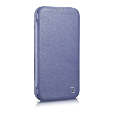Läderfodral iPhone 14 Pro Max med Magsafe CE Premium Leather Läder Flip Lättvikt Lila