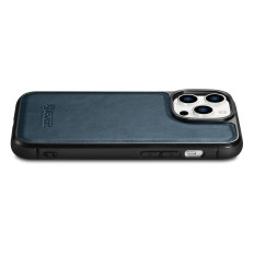 Prípad pokrytý prírodnou kožou pre iPhone 14 Pro kožené oleja vosk