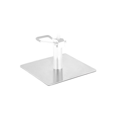 GABBIANO Square inox l009 Basis aus Edelstahl für Friseurstuhl — Vorderansicht
