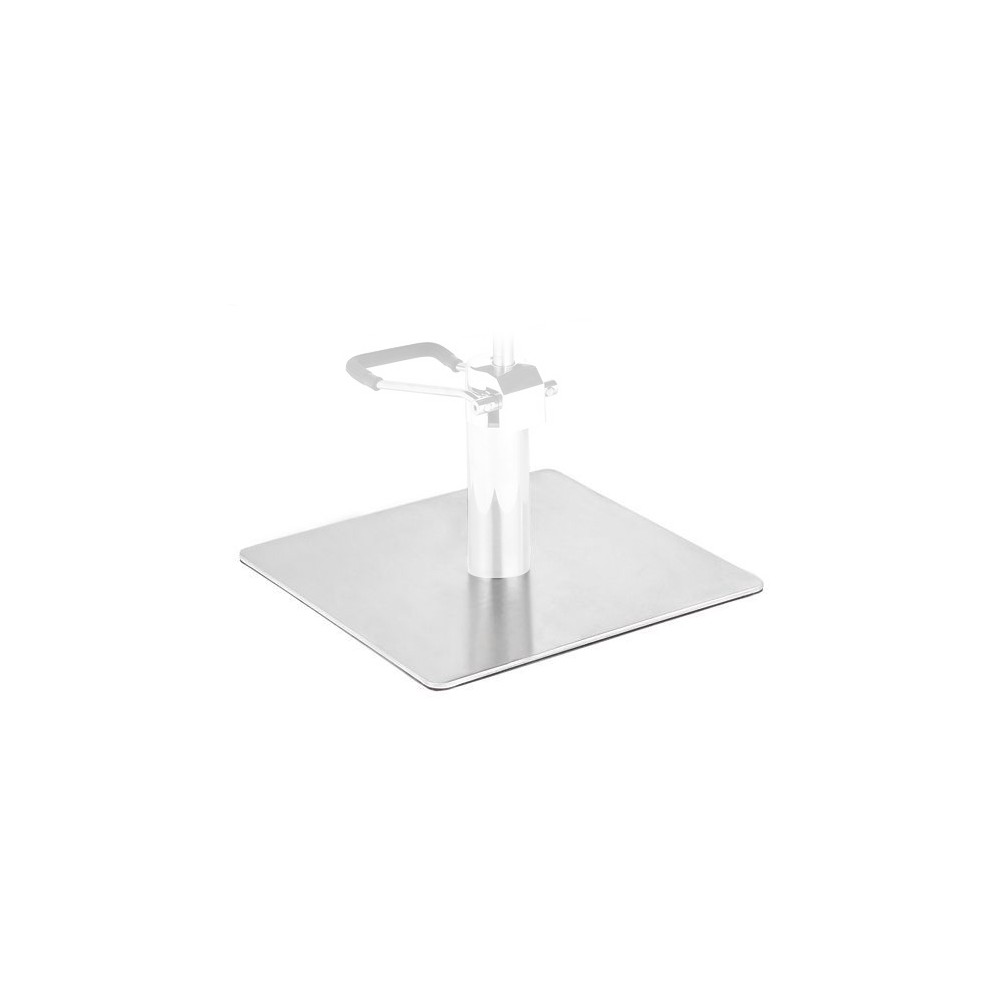 GABBIANO Square inox l009 Basis aus Edelstahl für Friseurstuhl — Vorderansicht