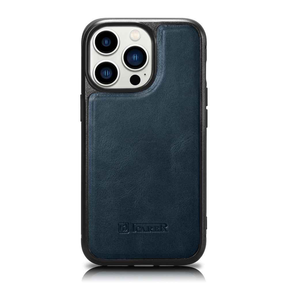 Caso cubierto con piel natural para iPhone 14 Pro Max Leather Oil Oil Wax Amarilla