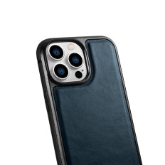 Prípad pokrytý prírodnou kožou pre iPhone 14 Pro Max kožené oleja vosk